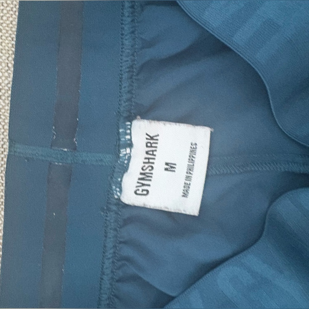 Gymshark Teal Athletic Shorts for Women - Picture 3 of 4